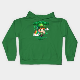 LUCKY SPIRIT YOU ALWAYS LOOK GOOD IN GREEN Kids Hoodie